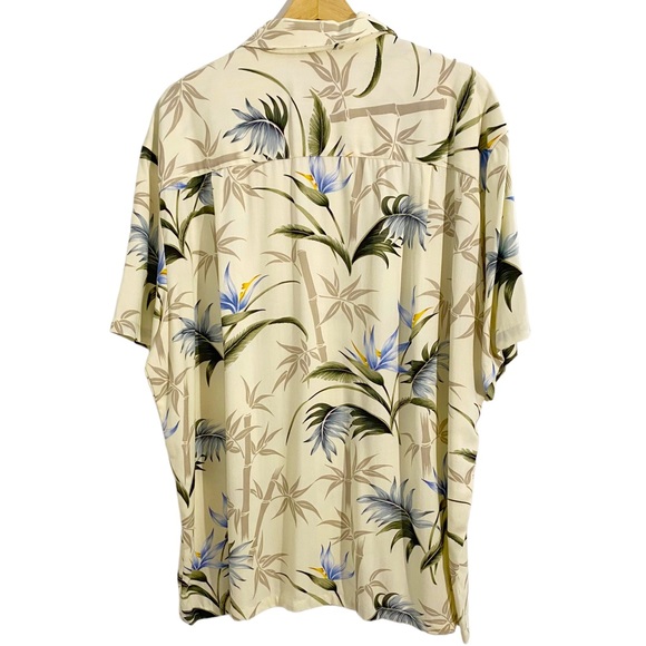 Paradise Found Men’s Multicolor Vintage 90’s Hawaiian Floral Tropical Shirt, XL - Picture 2 of 7